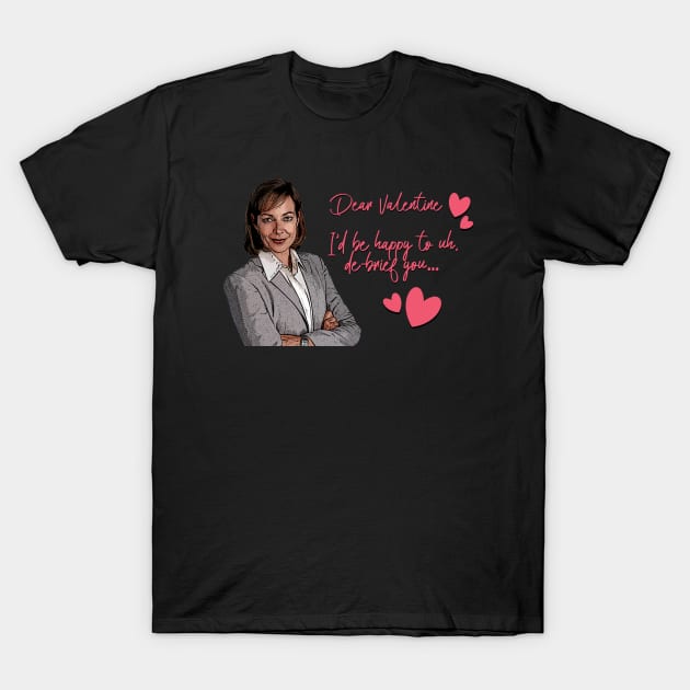 CJ Cregg Valentine's Card T-Shirt by baranskini